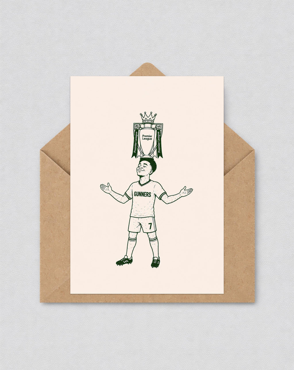 Arsenal Bukayo Saka Card | Gunners Gift | Arsenal Fan Birthday Card | Saka Artwork | 191
