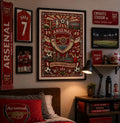 Arsenal FC Inspired Mosaic Style Print | Football Fan | Arsenal Gunners Artwork Fan Gift | A3/A4/A5 Poster Option | 176A