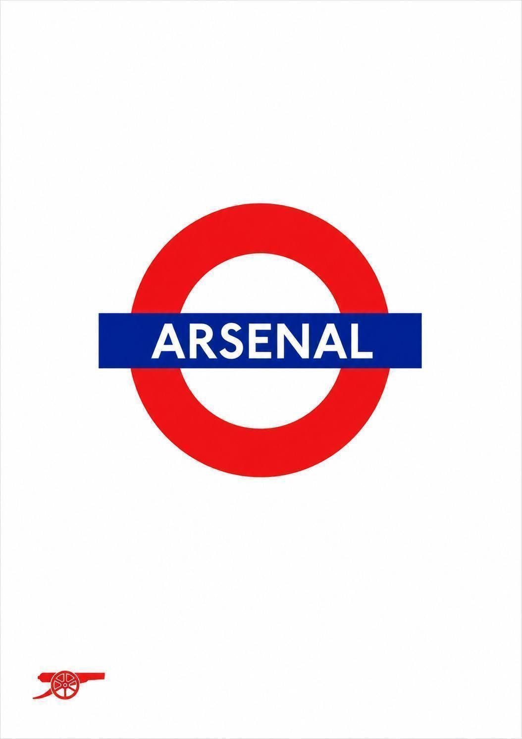 Arsenal Inspired London Underground Card, Football Wall Art, Neutral Minimalist Decor, Greeting Card | 151