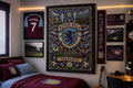 Aston Villa Inspired Mosaic Style Print for Fans, Aston Villa Wall Art Print, AVFC Decor, Aston Villa | 177A