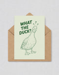 What The Duck Card, Funny Duck Wall Art, Humorous Greeting Card, Duck Lover Gift, Quirky Kitchen Decor | 165