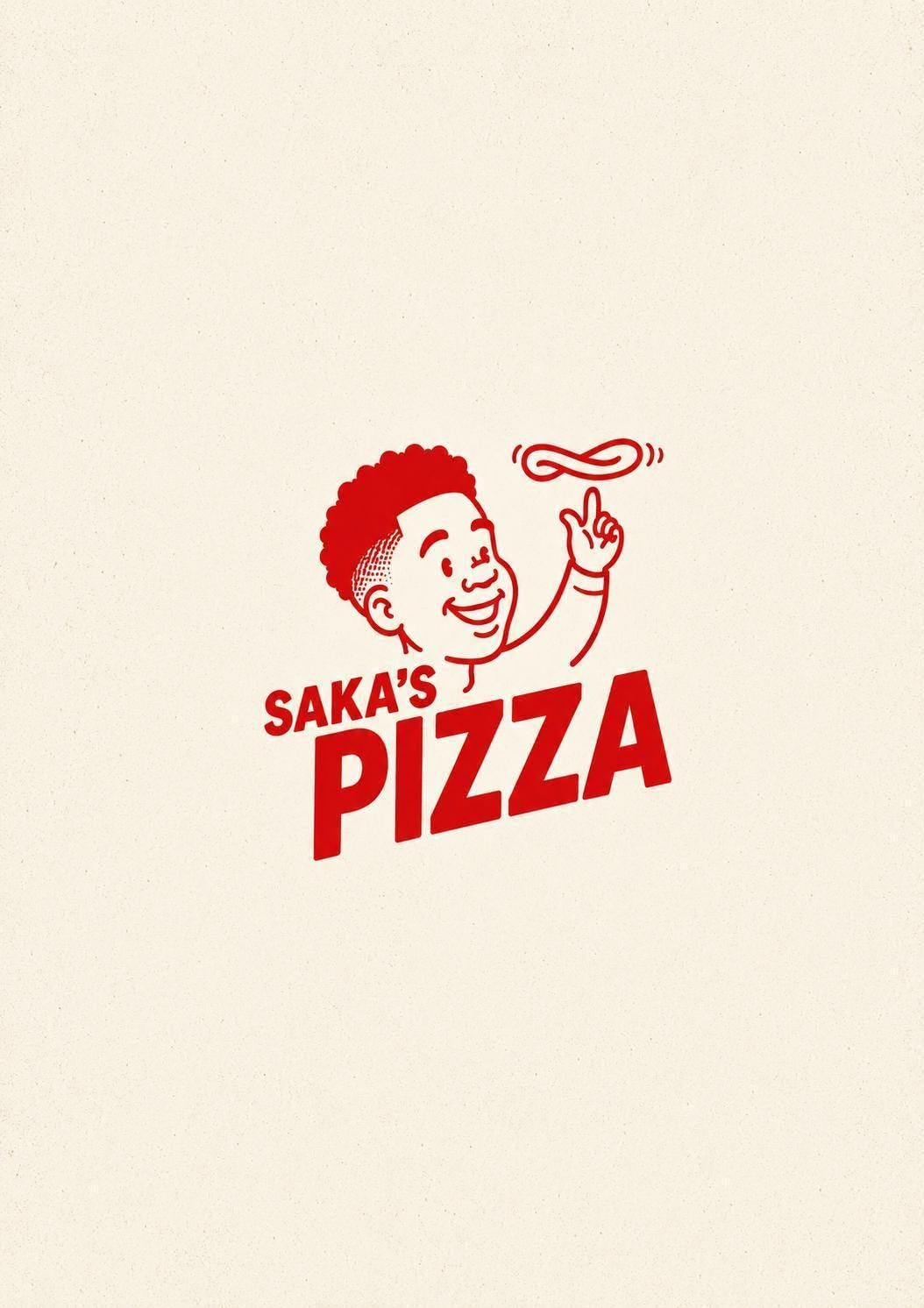 Saka’s Pizza Arsenal Fan Print, Funny Football Wall Art, Gunners Supporter Poster, Football Fan Gift, Arsenal Inspired Artwork | 052