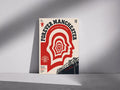 May include: A poster in red and cream, featuring the words "Forever Manchester" above a series of red human head silhouettes. The Manchester United logo is at the bottom, with the words "One Club, Our Club, Manchester United Football Club."