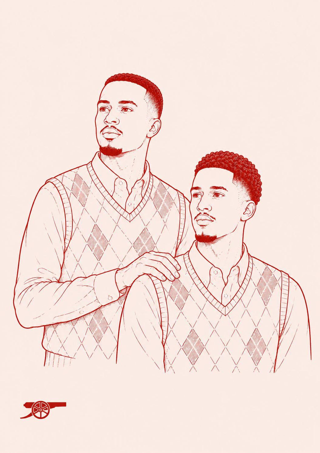 Gabriel & Saliba Step Brothers Card | Arsenal Fan Gift | Gunners Supporter Greeting Card | 194