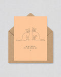 Cute Cat Birthday Card for Her, Aesthetic Pet Lover Card, Modern Typography Card, 5 Colour Options | 138
