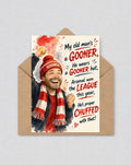 My Old Man's A Gooner | Father's Day Card | Arsenal Champions Card | League Winners Football Card | 170