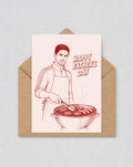 Mikel Arteta BBQ Father's Day Card | Arsenal Fan Gift for Dad | Gunners Supporter Greeting Card | 193