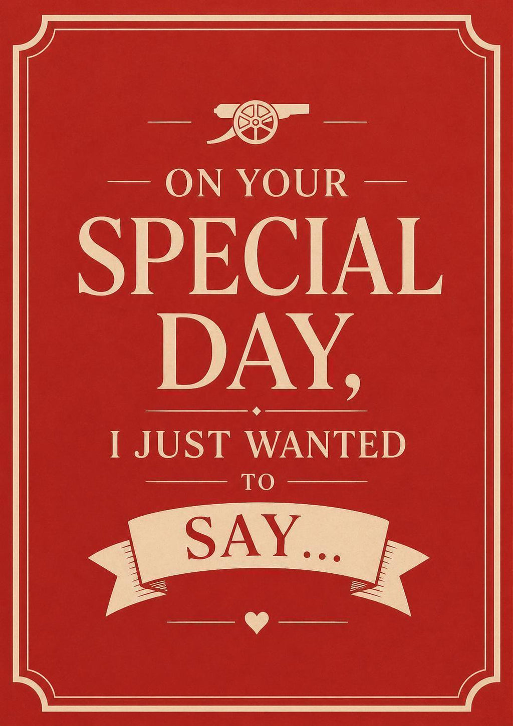 Arsenal FC Inspired Funny Surprise Greetings Card – Football Birthday Card for Him – Gunners Fan Gift | 049