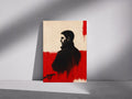 Mikel Arteta Inspired Wall Print, Arsenal Fan Gift, Football Art Print, Minimalist Red Black Poster, Wall Decor | 141A