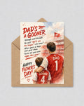 Dad's A Gooner | Father's Day Card | Arsenal Champions Card | League Winners Football Card | 169