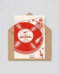 Arsenal Record Football Fan Card, The Sound of Victory Greeting Card, Arsenal Champions Gift, Vinyl Arsenal Card, Supporter Card | 190