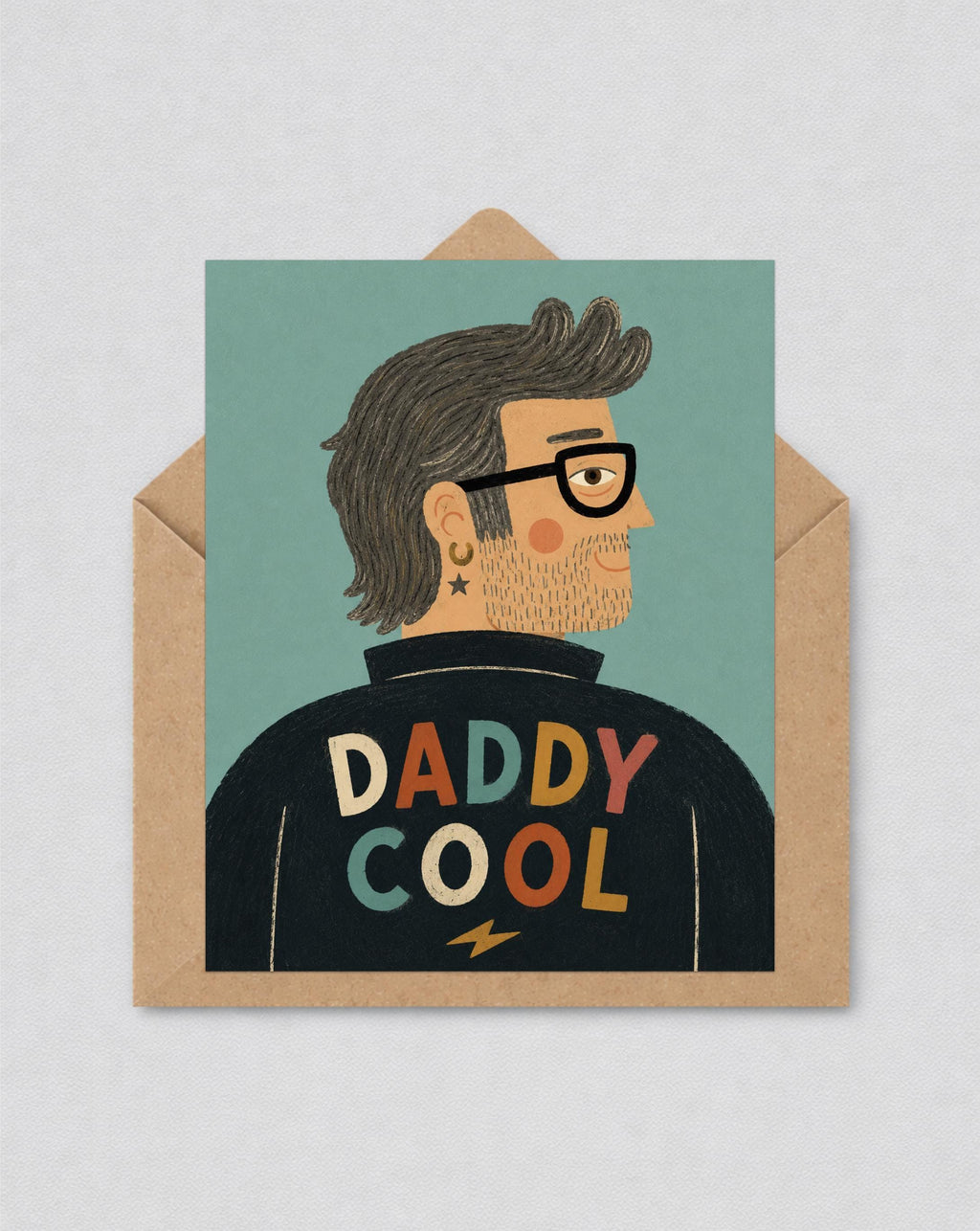Daddy Cool Father's Day Card, Funny Dad Card, Cool Dad Father's Day Gift, Retro Father's Day Greeting Card, Unique Card for Dad | 183