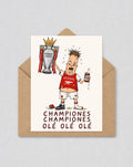 Funny Hand Drawn Arsenal Inspired Birthday | Champions 25/26 Premier League Card – Arsenal Gunners Fan Gift | 148