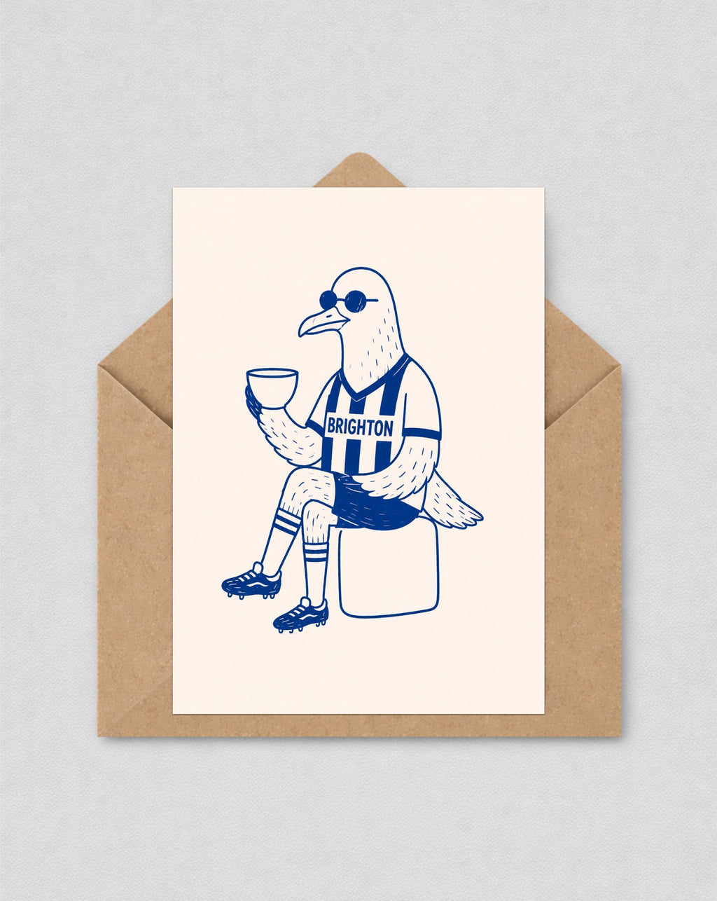 Brighton Fan Card, Brighton & Hove Albion Supporter Card, Seagulls Football Fan Gift, Funny Brighton Birthday Card, Football Fan Card | 188