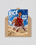 Declan Rice Rice Baby Funny Arsenal Fan Card | Champions 25/26 Premier League Card – Arsenal Gunners Fan Gift | 073