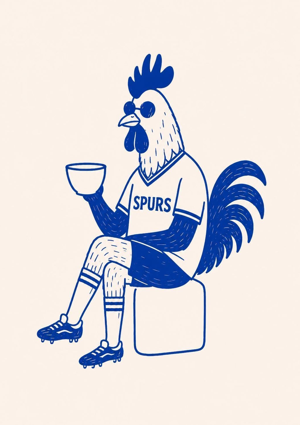 Funny Spurs Fan Card, Tottenham Hotspur Supporter Card, Spurs Birthday Card, Football Fan Greeting Card, Gift for Spurs Supporter | 187