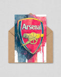 Arsenal Crest Watercolour Card